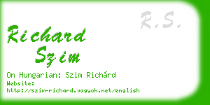 richard szim business card